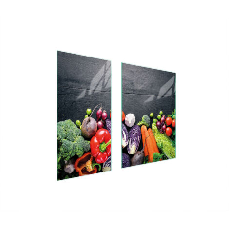 PLACA PROTECTORA DE VIDRIO 75x52 VERDURAS