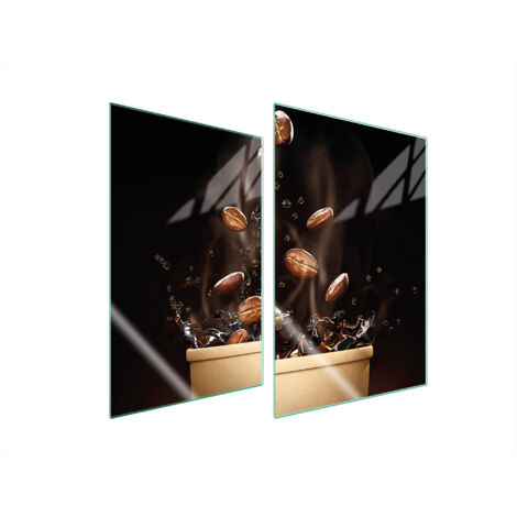 PLACA PROTECTORA DE VIDRIO PARA COCINA 2x35x52 CAFÉ