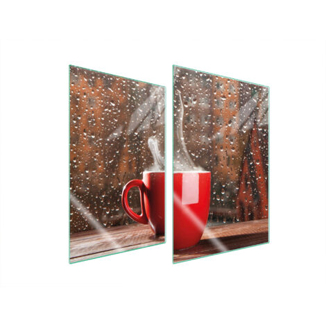 PLACA PROTECTORA DE VIDRIO PARA COCINA 2x35x52 CAFÉ