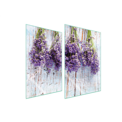 PLACA PROTECTORA DE VIDRIO PARA COCINA 2x35x52 LAVANDA