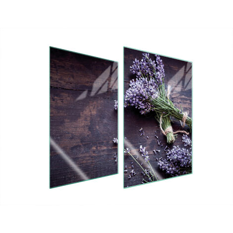 PLACA PROTECTORA DE VIDRIO PARA COCINA 2x35x52 LAVANDA