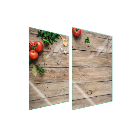 PLACA PROTECTORA DE VIDRIO PARA COCINA 2x35x52 MADERA