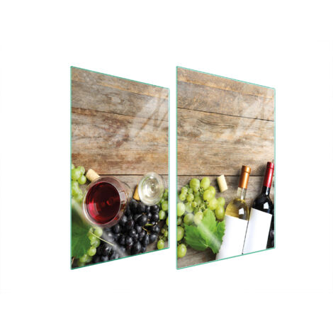 PLACA PROTECTORA DE VIDRIO PARA COCINA 2x35x52 MADERA