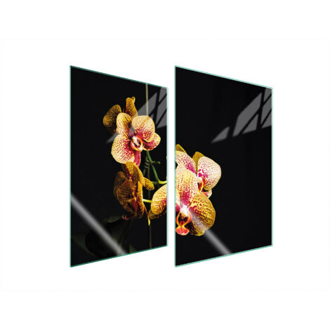 PLACA PROTECTORA DE VIDRIO PARA COCINA 2x35x52 ORQUÍDEA