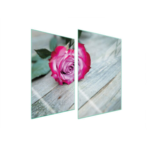 PLACA PROTECTORA DE VIDRIO PARA COCINA 2x35x52 ROSA