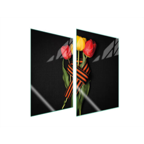 PLACA PROTECTORA DE VIDRIO PARA COCINA 2x35x52 ROSAS