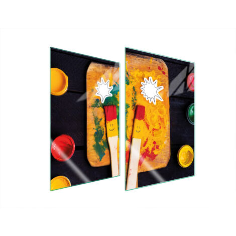 PLACA PROTECTORA DE VIDRIO PARA COCINA 2x35x52 SMILE