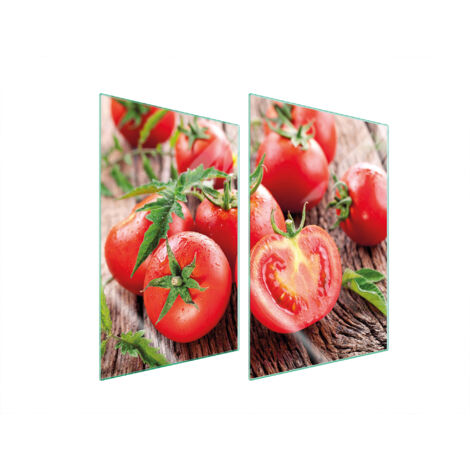 PLACA PROTECTORA DE VIDRIO PARA COCINA 2x35x52 TOMATES
