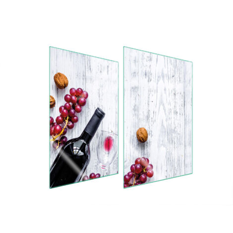 PLACA PROTECTORA DE VIDRIO PARA COCINA 2x35x52 UVAS