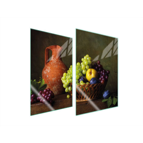 PLACA PROTECTORA DE VIDRIO PARA COCINA 2x35x52 UVAS