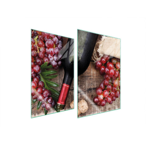PLACA PROTECTORA DE VIDRIO PARA COCINA 2x35x52 VINO