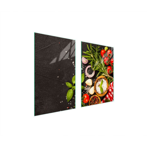 PLACA PROTECTORA DE VIDRIO PARA COCINA 65x52 ALIMENTOS