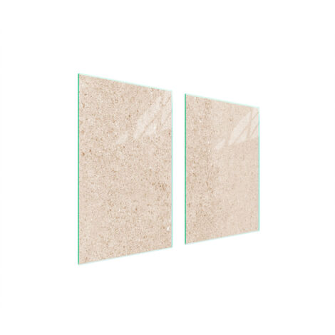 PLACA PROTECTORA DE VIDRIO PARA COCINA 65x52 BEIGE
