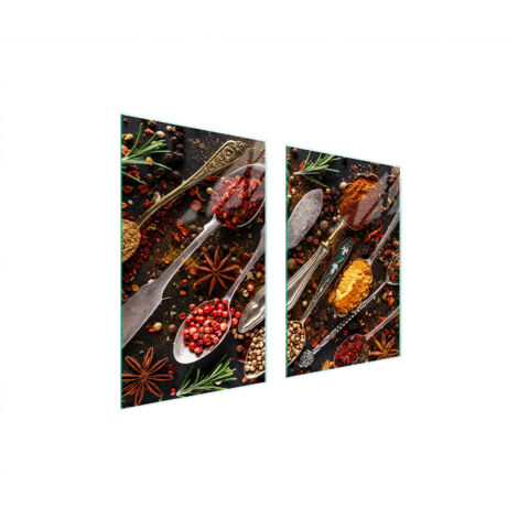 PLACA PROTECTORA DE VIDRIO PARA COCINA 65x52 ESPECIAS