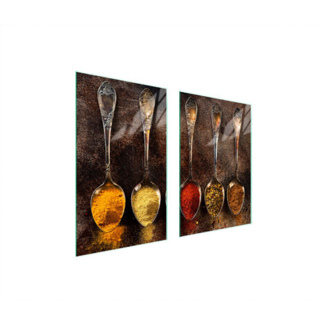 PLACA PROTECTORA DE VIDRIO PARA COCINA 65x52 ESPECIAS