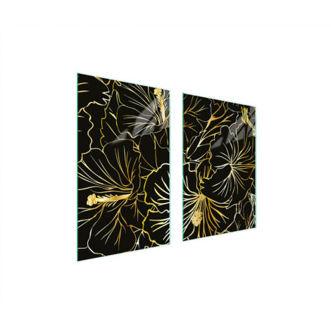 PLACA PROTECTORA DE VIDRIO PARA COCINA 65x52 FLORES