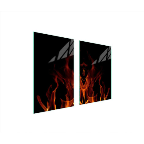 PLACA PROTECTORA DE VIDRIO PARA COCINA 65x52 FUEGO