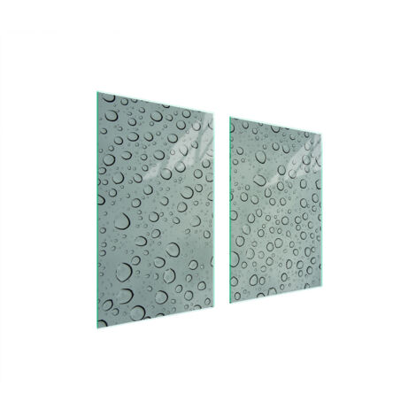 PLACA PROTECTORA DE VIDRIO PARA COCINA 65x52 GOTAS