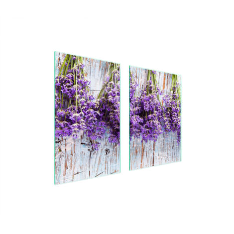 PLACA PROTECTORA DE VIDRIO PARA COCINA 65x52 LAVANDA