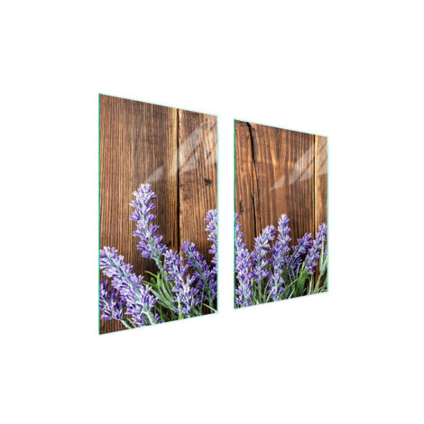 PLACA PROTECTORA DE VIDRIO PARA COCINA 65x52 LAVANDA