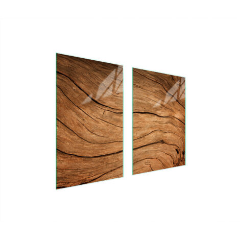PLACA PROTECTORA DE VIDRIO PARA COCINA 65x52 MADERA