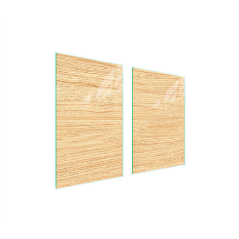 PLACA PROTECTORA DE VIDRIO PARA COCINA 65x52 MADERA