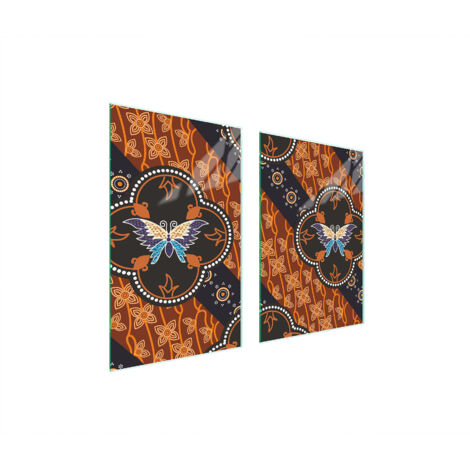 PLACA PROTECTORA DE VIDRIO PARA COCINA 65x52 MARIPOSA