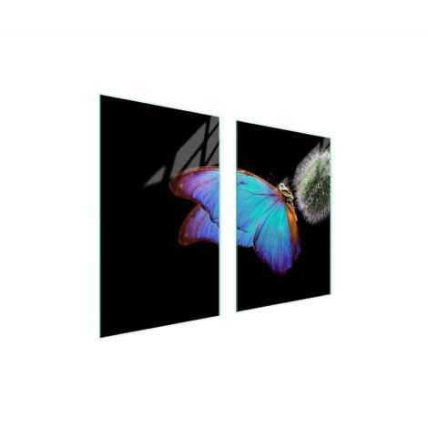 PLACA PROTECTORA DE VIDRIO PARA COCINA 65x52 MARIPOSA