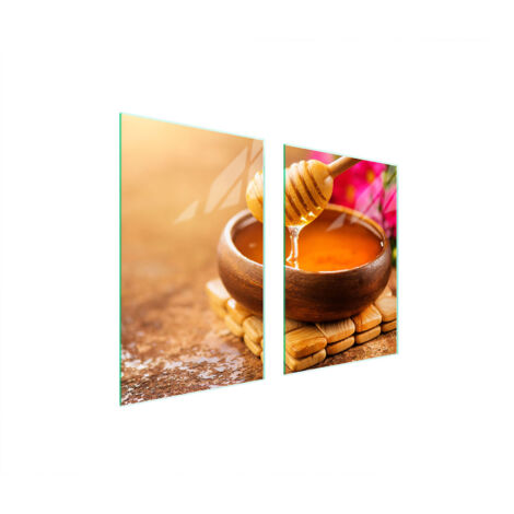 PLACA PROTECTORA DE VIDRIO PARA COCINA 65x52 MIEL