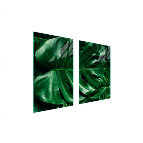 PLACA PROTECTORA DE VIDRIO PARA COCINA 65x52 MONSTERA