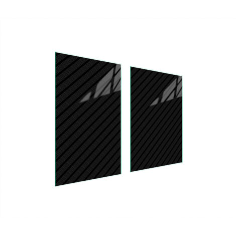 PLACA PROTECTORA DE VIDRIO PARA COCINA 65x52 NEGRO