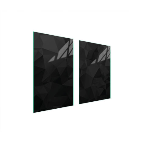 PLACA PROTECTORA DE VIDRIO PARA COCINA 65x52 NEGRO