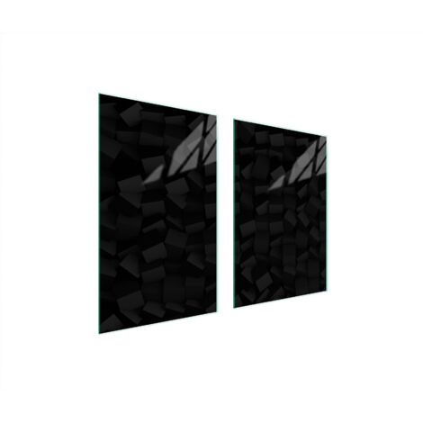 PLACA PROTECTORA DE VIDRIO PARA COCINA 65x52 NEGRO