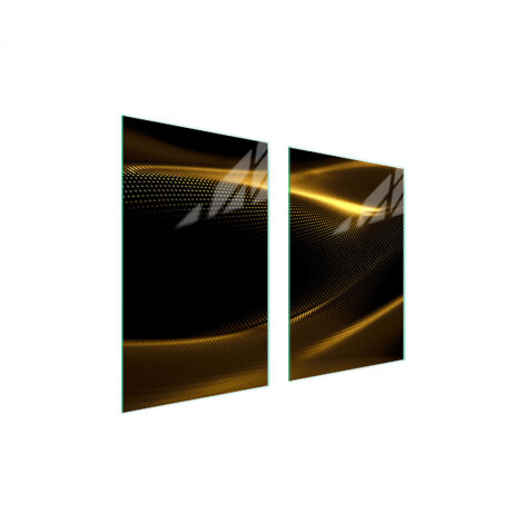 PLACA PROTECTORA DE VIDRIO PARA COCINA 65x52 ORO