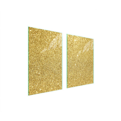 PLACA PROTECTORA DE VIDRIO PARA COCINA 65x52 ORO