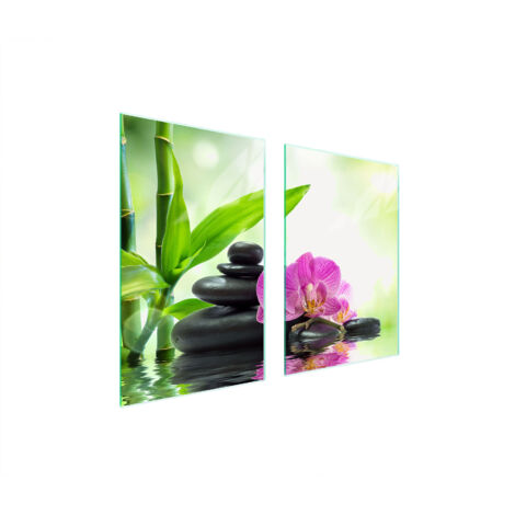 PLACA PROTECTORA DE VIDRIO PARA COCINA 65x52 ORQUÍDEA