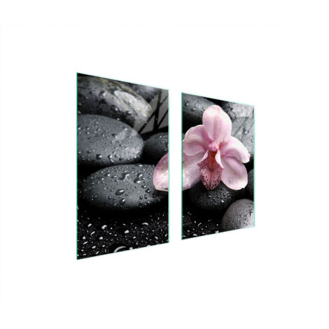 PLACA PROTECTORA DE VIDRIO PARA COCINA 65x52 ORQUÍDEA