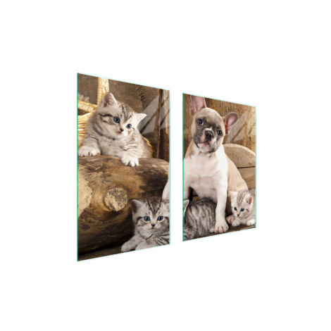 PLACA PROTECTORA DE VIDRIO PARA COCINA 65x52 PERRO
