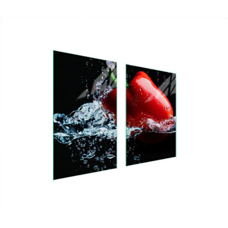 PLACA PROTECTORA DE VIDRIO PARA COCINA 65x52 PIMIENTA