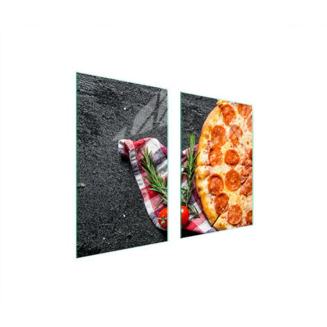 PLACA PROTECTORA DE VIDRIO PARA COCINA 65x52 PIZZA