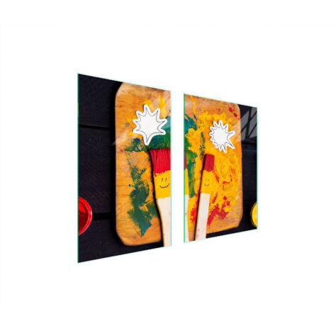 PLACA PROTECTORA DE VIDRIO PARA COCINA 65x52 SMILE