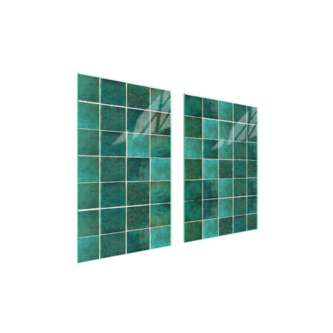 PLACA PROTECTORA DE VIDRIO PARA COCINA 65x52 VERDE