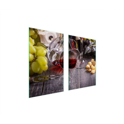 PLACA PROTECTORA DE VIDRIO PARA COCINA 65x52 VINO