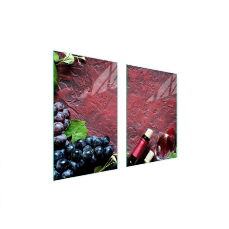 PLACA PROTECTORA DE VIDRIO PARA COCINA 65x52 VINO