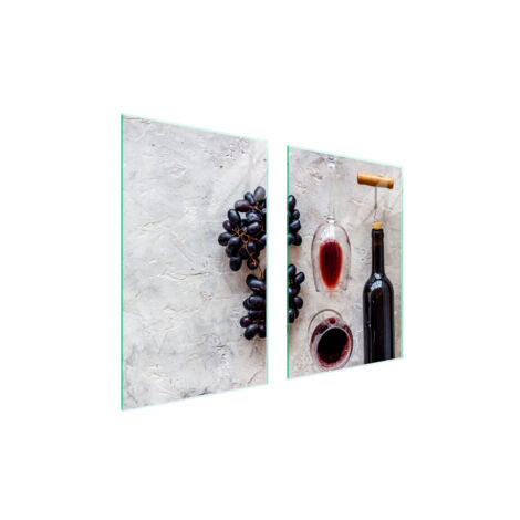 PLACA PROTECTORA DE VIDRIO PARA COCINA 65x52 VINO