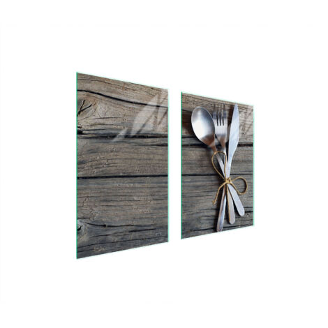 PLACA PROTECTORA DE VIDRIO PARA CUBIERTOS DE COCINA 65x52