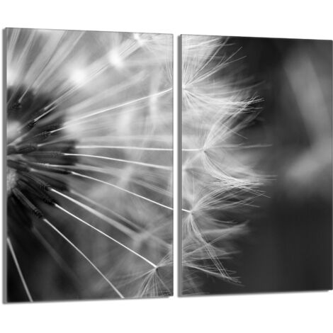 Placa protectora de vidrio para estufa 2x30x52 Flor
