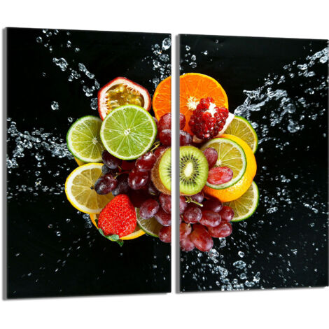 Placa protectora de vidrio para estufa 2x30x52 Fruta