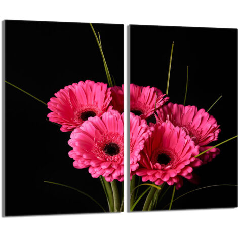 Placa protectora de vidrio para estufa 2x30x52 Gerbera