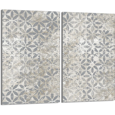 Placa protectora de vidrio para estufa 2x30x52 Gris